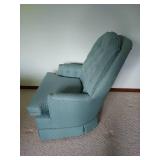 Vintage Upholstered Swivel Chair
