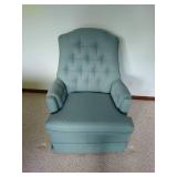 Vintage Upholstered Swivel Chair