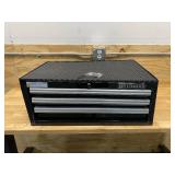 WESTWARD Powder Coated Black, Light Duty, Intermediate Chest, 26 3/8 in Overall Width