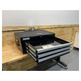WESTWARD Powder Coated Black, Light Duty, Intermediate Chest, 26 3/8 in Overall Width