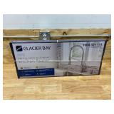 GLACIER BAY Gage Single-Handle Spring Neck Pull-Down Kitchen Faucet with TurboSpray, FastMount, Soap Dispenser in Stainless Steel