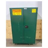 JAMCO 45 gal Pesticide Cabinet, Manual Safety Cabinet Door Type, 65 in Height, 43 in Width