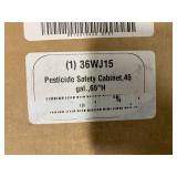 JAMCO 45 gal Pesticide Cabinet, Manual Safety Cabinet Door Type, 65 in Height, 43 in Width