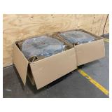DAYTON Lot of 2-  30 in Standard-Duty Industrial Fans, Stationary, Fan Head Only, 115V AC
