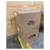 DURHAM MFG Lot of 2-  Sliding Drawer Cabinet Frames, 20 inW x 15 3/4 inD x 15 inH, 4 Drawers, Removable Dividers: No, Gray