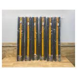 GRAINGER APPROVED Lot of 6-  Wall Protectors, Black/Yellow, Rubber, 39 1/2 in Length, 6 in Height, 2 in Thickness