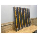 GRAINGER APPROVED Lot of 6-  Wall Protectors, Black/Yellow, Rubber, 39 1/2 in Length, 6 in Height, 2 in Thickness