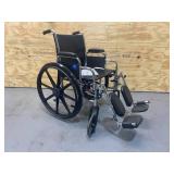 GRAINGER APPROVED Wheelchair, 18 in Seat Width, 16 in Seat Depth, 300 lb Weight Capacity, Rear Wheels 2