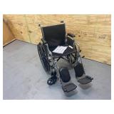 GRAINGER APPROVED Wheelchair, 18 in Seat Width, 16 in Seat Depth, 300 lb Weight Capacity, Rear Wheels 2
