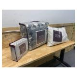 HOME DECORATORS COLLECTION- 3pc Duvet Set (full/queen), 3pc Comforter Set (full) and Jumbo Down & Feather Pillow