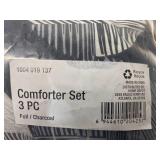 HOME DECORATORS COLLECTION- 3pc Duvet Set (full/queen), 3pc Comforter Set (full) and Jumbo Down & Feather Pillow