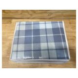 HOME DECORATORS COLLECTION Cotton Flannel Sheet Set (King in Serenity Plaid)