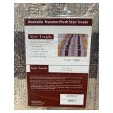 Lot of 2- Washable Maraton Plush Stair Treads Packs (7 per pack)