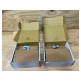 MASTER LOCK Lot of 2- Lever, Mechanical, Heavy Duty, Not Keyed, Satin Chrome, 2 3/4 in Backset, Cylindrical