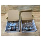 MASTER LOCK Lot of 2- Lever, Mechanical, Heavy Duty, Not Keyed, Satin Chrome, 2 3/4 in Backset, Cylindrical