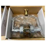 MASTER LOCK Lot of 2- Lever, Mechanical, Heavy Duty, Not Keyed, Satin Chrome, 2 3/4 in Backset, Cylindrical