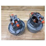 AMETEK LAMB Lot of 2- Vacuum Motors, Thru-Flow Discharge, Body Dia. 5.7 in, Voltage 120V AC, Blower Stages 2