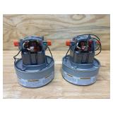 AMETEK LAMB Lot of 2- Vacuum Motors, Thru-Flow Discharge, Body Dia. 5.7 in, Voltage 120V AC, Blower Stages 2