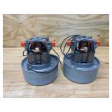 AMETEK LAMB Lot of 2- Vacuum Motors, Thru-Flow Discharge, Body Dia. 5.7 in, Voltage 120V AC, Blower Stages 2