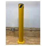 Steel Pipe Safety Bollard with 8 in. x 8 in. Mounting Plate