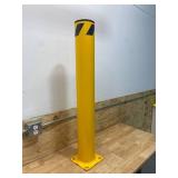 Steel Pipe Safety Bollard with 8 in. x 8 in. Mounting Plate