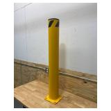 Steel Pipe Safety Bollard with 8 in. x 8 in. Mounting Plate