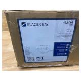 GLACIER BAY Shelburne 20 in. Pedestal Sink Basin in White