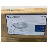 GLACIER BAY Aragon Self-Rimming Drop-In Bathroom Sink in Bone