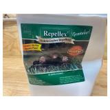 REPELLEX Mole/Gopher Repellent, Granules, 24 lb, Castor Oil, Cinnamon, Garlic, White Pepper