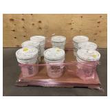 RUST-OLEUM Lot of 8-  White Dry Fall Paint, Matte Finish, 210 to 260 sq ft Coverage, Size: 5 gal