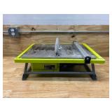 RYOBI 7 in. 4.8 Amp Tile Saw with Stand
