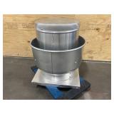 DAYTON Assembled Upblast Ventilator, 13 1/4 in Wheel Dia., Belt-Drive