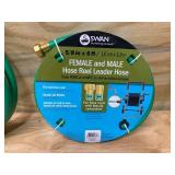 HDX 5/8 in. Dia x 15 ft. Remnant Garden Hose with SWAN 5/8 in. Dia x 6 ft. Leader Hose with Female Coupling