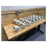 GRAINGER APPROVED Lot of 25-  PVC Elbow, 90 Degrees, Hub, 3 in Pipe Size - Pipe Fittings