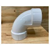 GRAINGER APPROVED Lot of 25-  PVC Elbow, 90 Degrees, Hub, 3 in Pipe Size - Pipe Fittings