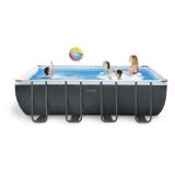 INTEX Ultra 18 ft. x 9 ft. x 52 in. XTR Rectangular Frame Swimming Pool Set with Pump Filter