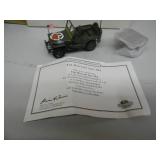 MATCHBOX 1/43 SCALE 1945 WILLYS MILITARY JEEP 4X4 - VMMO2/A-M - IN BOX! & COA! - GREAT PIECE! - SEE PICTURES!