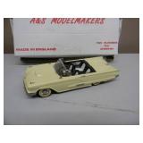 A & S MODELMAKERS 1/43 SCALE - 1958 FORD THUNDERBIRD CONVERTIBLE - IN BOX! - AWESOME!!!!! - GREAT PIECE! - SEE PICTURES!