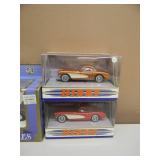 ROAD CHAMPS, ERTL, DINKY, CLASSIC CAR 1/43 SCALE - CHEVROLET CORVETTES - IN BOX! - AWESOME! - GREAT PIECES! - SEE PICTURES!