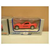 WELLY 1/38 SCALE - CHEVROLET CORVETTES - IN BOX! - AWESOME! - GREAT PIECES! - SEE PICTURES!