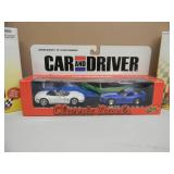 ROAD CHAMPS CAR AND DRIVER - 1/43 SCALE CLASSIC DUELS & 2 SETS SHOCK RACERS - IN BOX! - NICE! - SEE PICTURES!