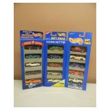 HOT~WHEELS 1997 GENERAL MILLS SPECIAL EDITION 5 PACK! - 1994 WORLD CUP 5 PACK - 1995 GIFT PACK 5 PACK - GREAT SET!!!!! - IN BOX!!!!! - SEE PICTURES!