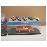 VITESSE 1/43 SCALE CHEVROLET CORVETTES IN CASE WITH Galoob Micro Machines  #24 & #6 Classic Corvette Collection - NICE SET! - SEE PICTURES!