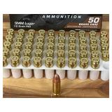 (50) Rounds 9mm Luger