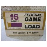 (RMDR) 25 Rounds Federal 16 GA 8 Sh...