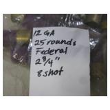 (RMDR) 25 Rounds Federal 12 GA 8 Sh...