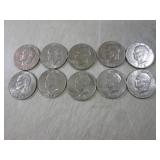 (CNTR) 10 Ike Dollar Coins Mix of 1...