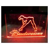 (CS) Clear Lightup Budweiser Sign W...