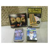 (D-3) Games Cribbage, Dominos, The ...
