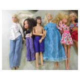 (A-2) Assorted Barbie Dolls Etc and...